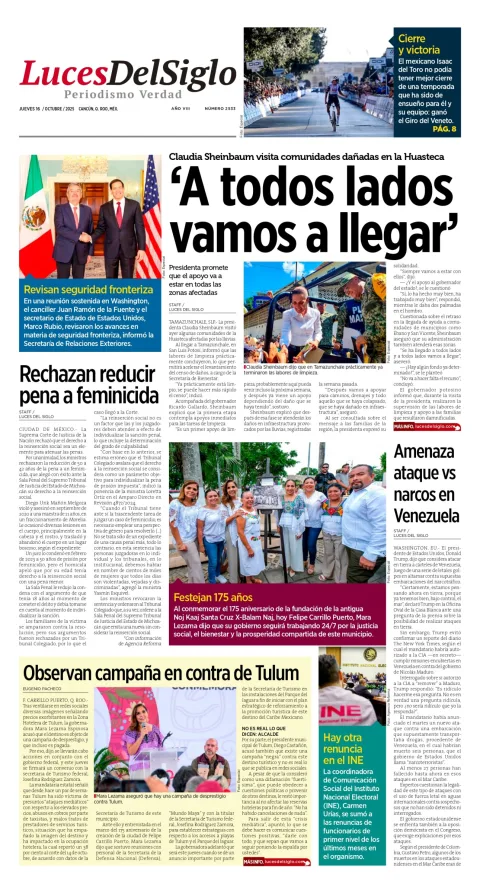 Portada de Luces del Siglo