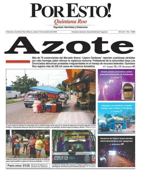 Portada de Por Esto (quintana Roo Chetumal)
