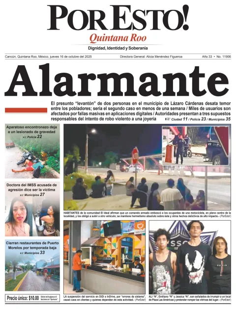Portada de Por Esto (quintana Roo Cancun)