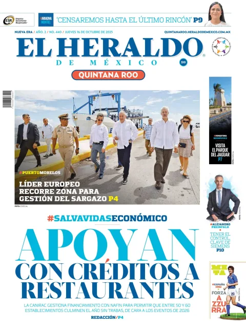 Portada de El Heraldo de Mexico - Quintana Roo