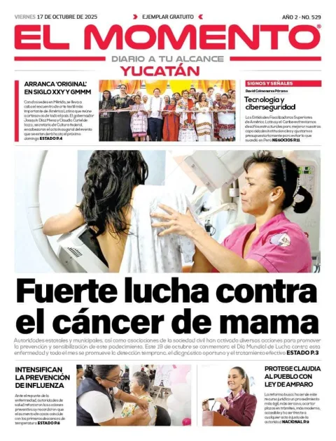 Portada de El Momento Yucatan