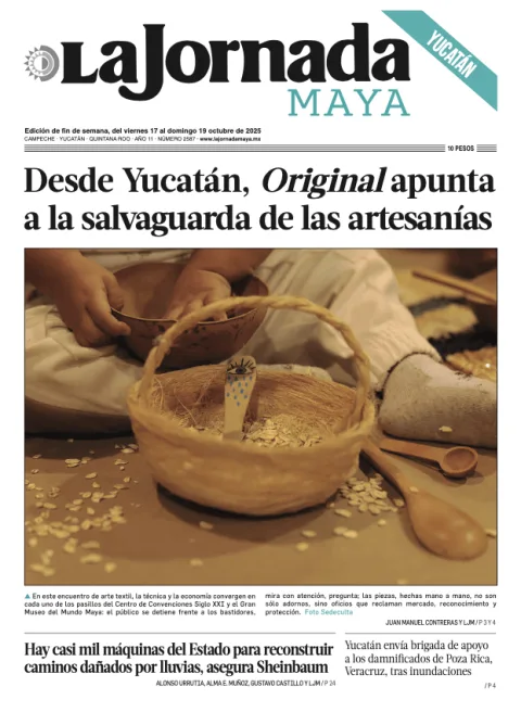 Portada de La Jornada Maya Yucatán del viernes, 17 de octubre de 2025