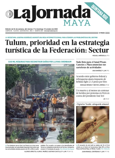 Portada de La Jornada Maya Quintana Roo