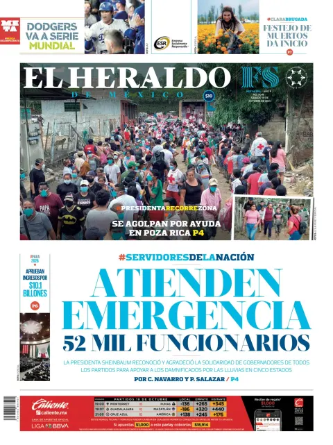 Portada de El Heraldo de Mexico