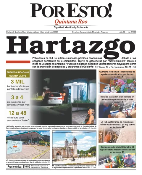 Portada de Por Esto (quintana Roo Chetumal)