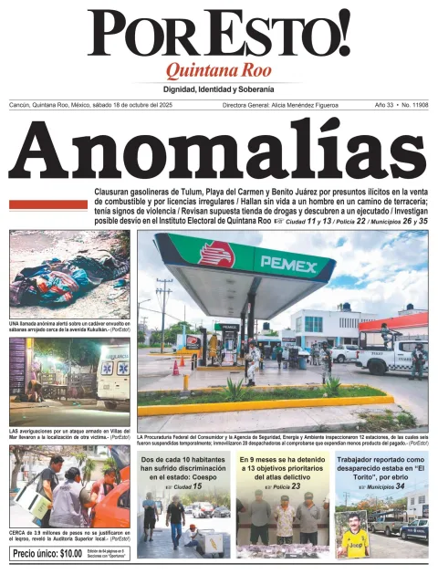 Portada de Por Esto (quintana Roo Cancun)