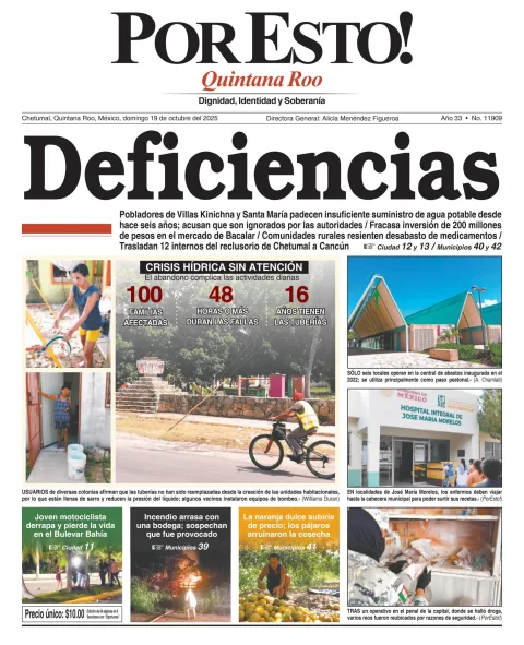 Portada de Por Esto (quintana Roo Chetumal)