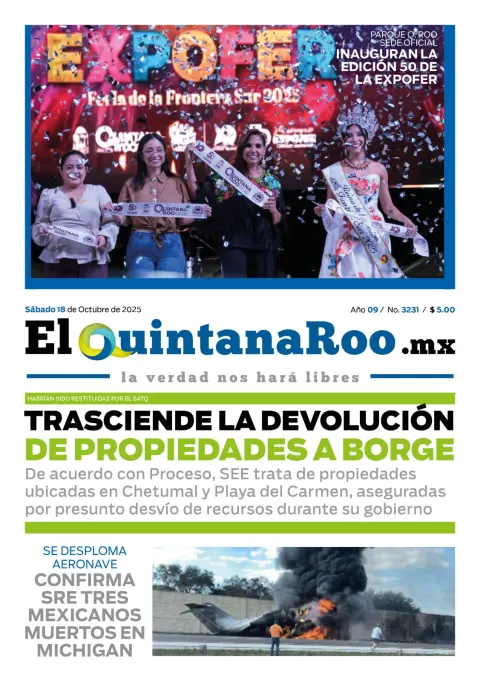 Portada de El Quintana Roo (portada)
