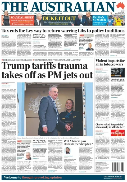Portada de The Australian