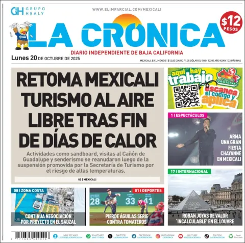 Portada de La Cronica