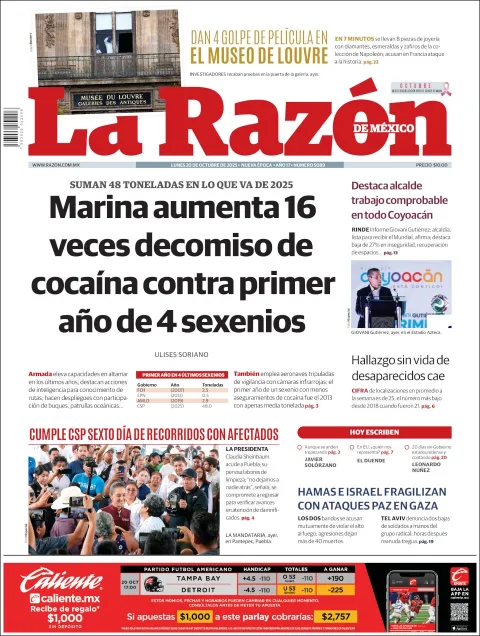 Portada de La Razon