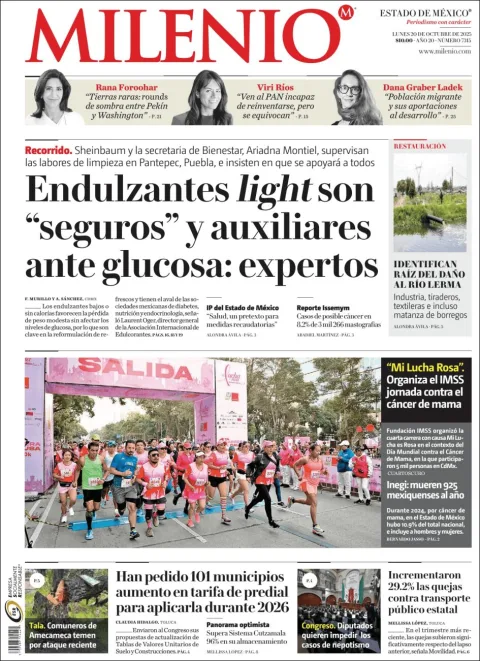 Portada de Milenio Edo de Mexico