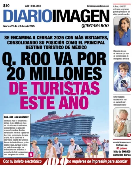 Portada de Diario Imagen Quintana Roo