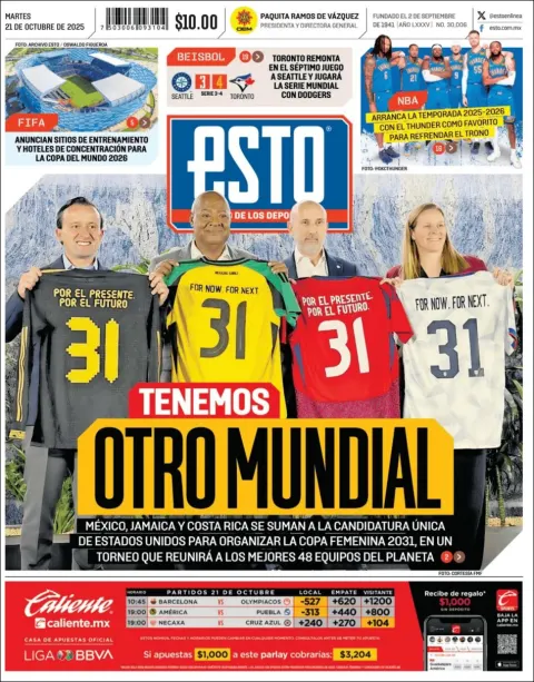 Portada de Esto del martes, 21 de octubre de 2025