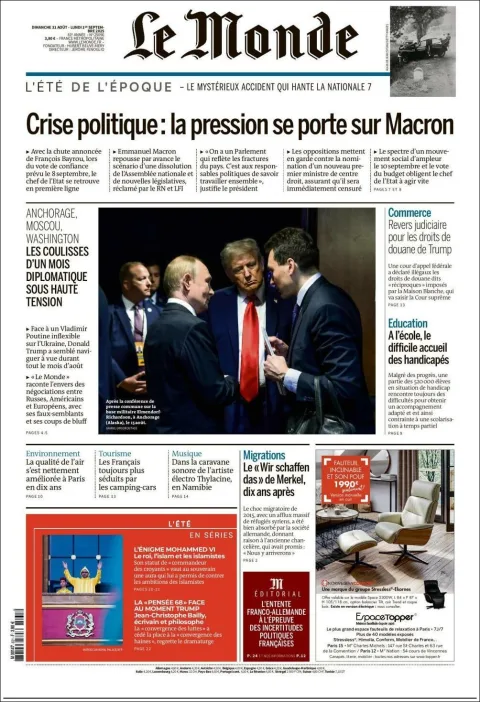 Portada de Le Monde