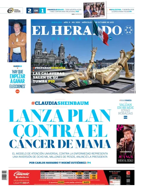 Portada de El Heraldo de Mexico