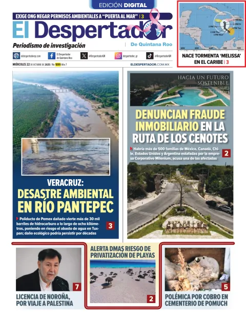 Portada de El Despertador de Quintana Roo