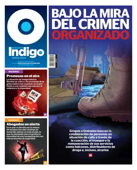 Portada de Reporte Indigo Monterrey del miércoles, 22 de octubre de 2025