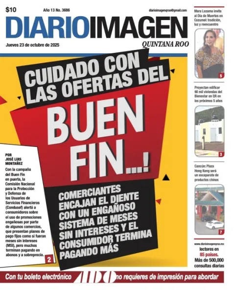 Portada de Diario Imagen Quintana Roo