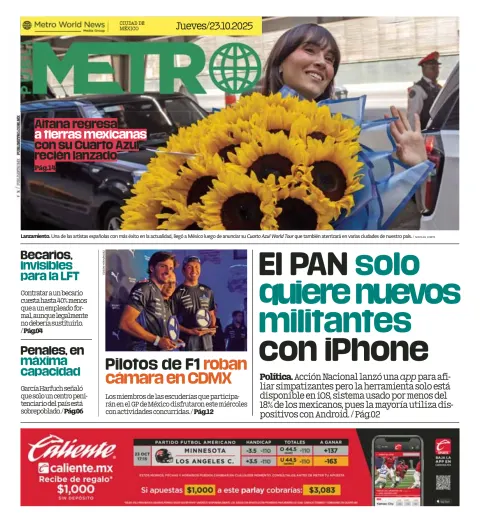 Portada de Publimetro Nacional