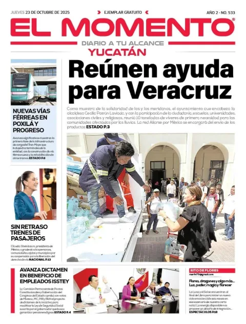 Portada de El Momento Yucatan
