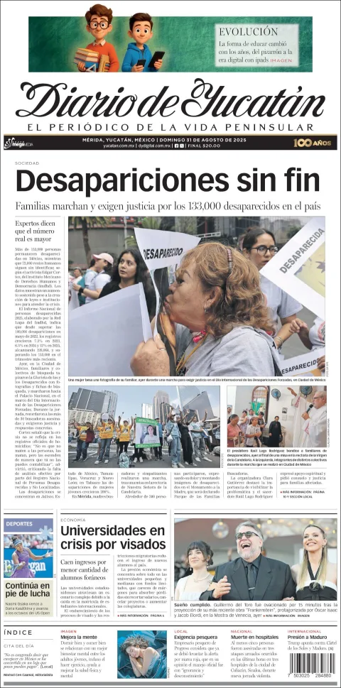 Portada de Diario de Yucatán
