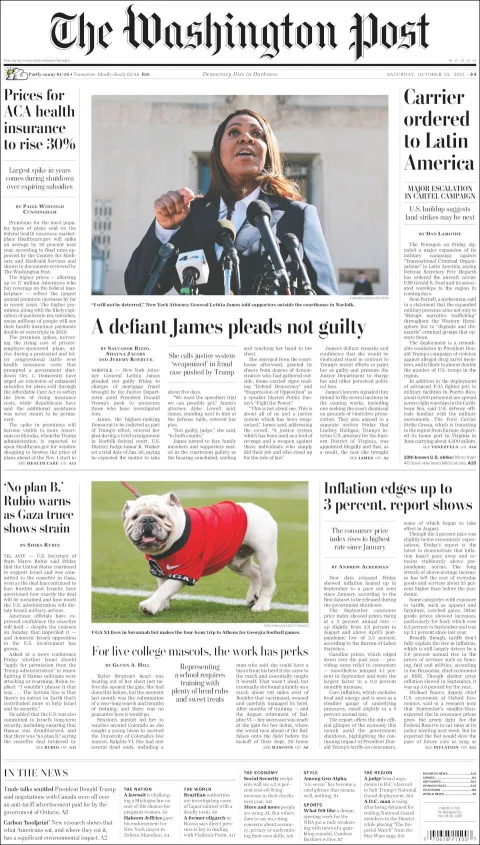Portada de The Washington Post