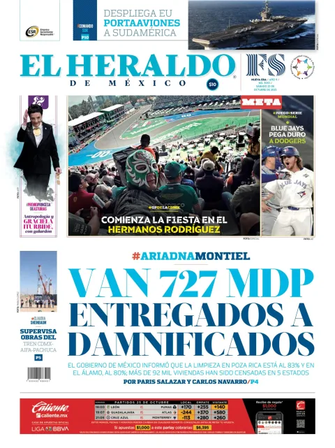 Portada de El Heraldo de Mexico