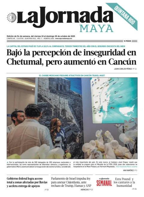 Portada de La Jornada Maya Quintana Roo