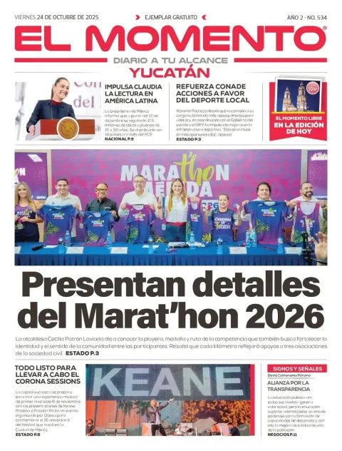 Portada de El Momento Yucatan