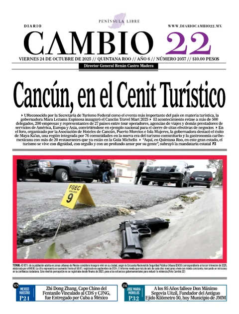 Portada de Diario Cambio 22 (contraportada)