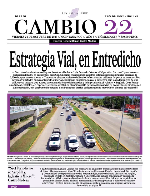 Portada de Diario Cambio 22 (portada)