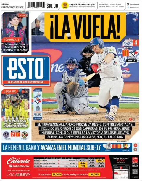 Portada de Esto del sábado, 25 de octubre de 2025