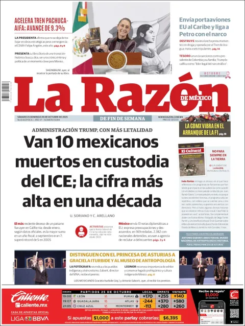 Portada de La Razon