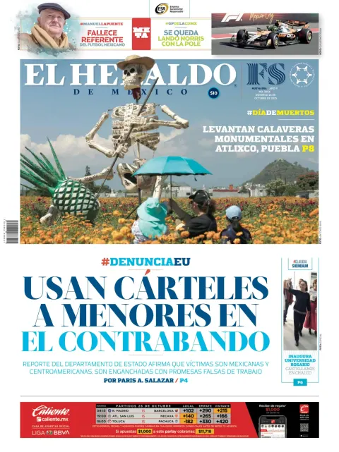 Portada de El Heraldo de Mexico