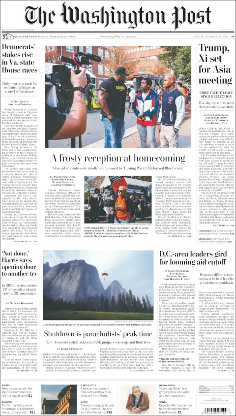 Portada de The Washington Post