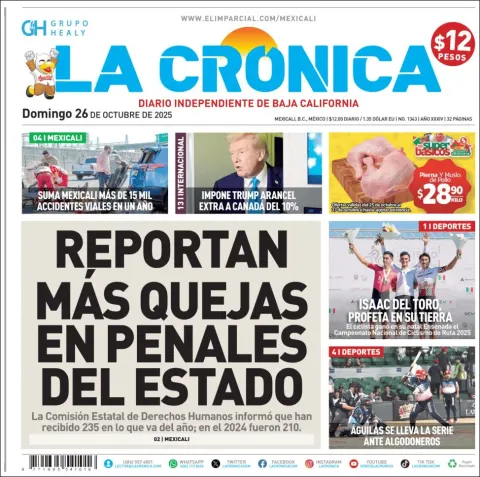 Portada de La Cronica