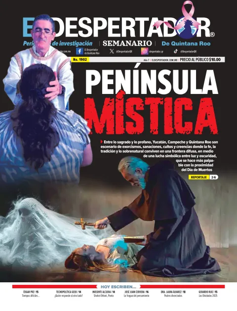 Portada de El Despertador de Quintana Roo del domingo, 26 de octubre de 2025