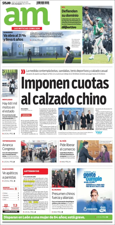 Portada de Am Corredor Industrial del jueves, 4 de septiembre de 2025