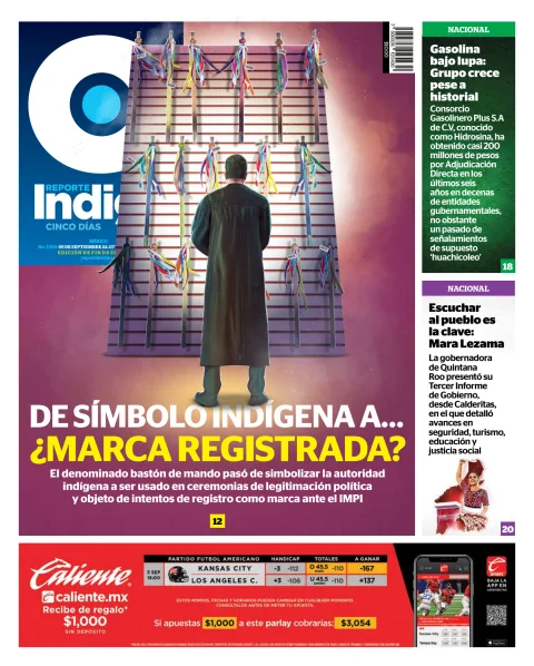 Portada de Reporte Indigo Nacional del viernes, 5 de septiembre de 2025