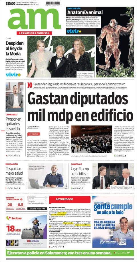 Portada de Am Corredor Industrial del viernes, 5 de septiembre de 2025