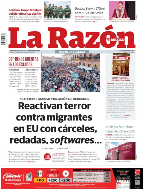 Portada de La Razon
