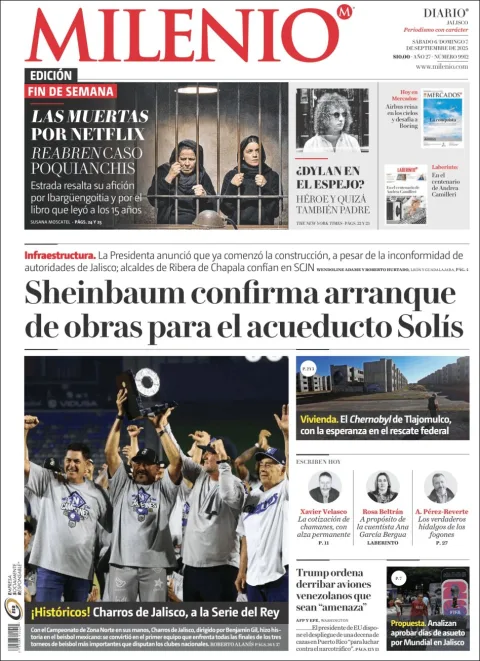Portada de Milenio Jalisco
