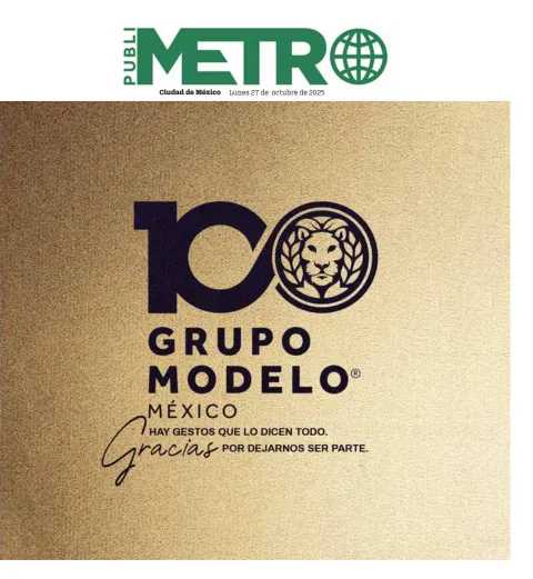 Portada de Publimetro Nacional del lunes, 27 de octubre de 2025