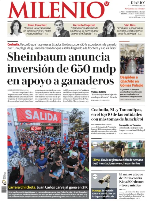 Portada de Milenio Laguna