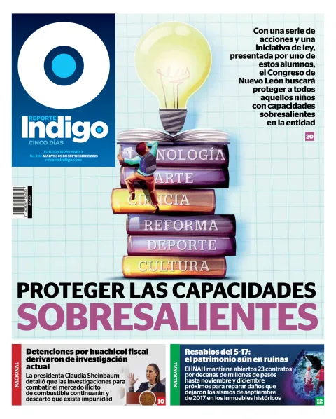 Portada de Reporte Indigo Monterrey del martes, 9 de septiembre de 2025