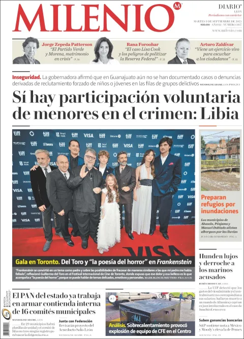 Portada de Milenio Leon del martes, 9 de septiembre de 2025