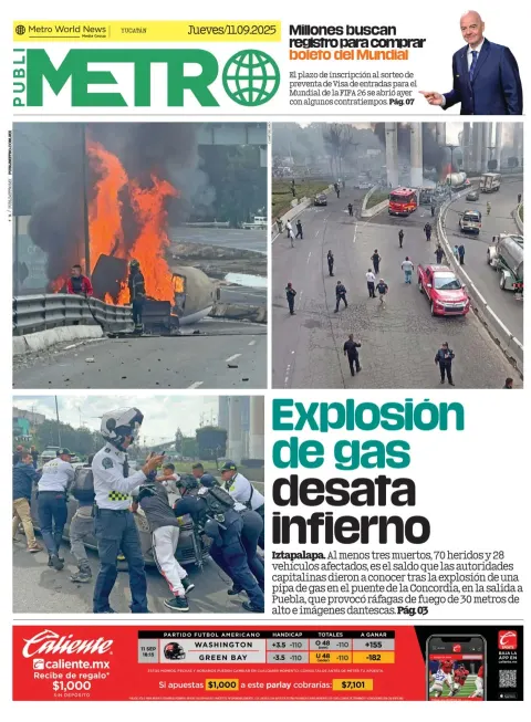Portada de Publimetro Merida del jueves, 11 de septiembre de 2025