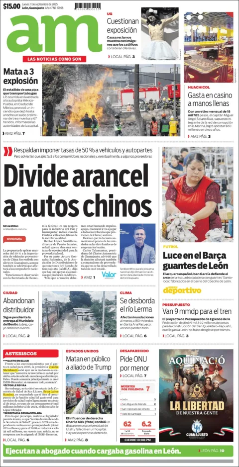 Portada de Am Corredor Industrial del jueves, 11 de septiembre de 2025