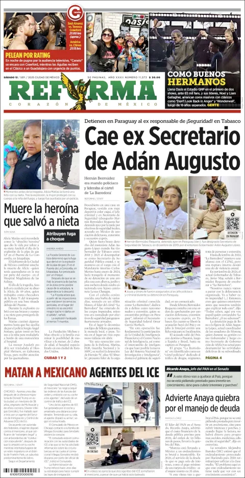 Portada de Reforma
